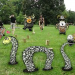 Kubb und Slacklining im Herrngarten