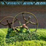 Kunst im öffentlichen Raum: Helmut Lander, Rhönradfahrer, 1983