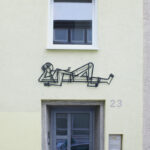 Ernst Vogel, Liegender Mann mit Pfeife, 1958